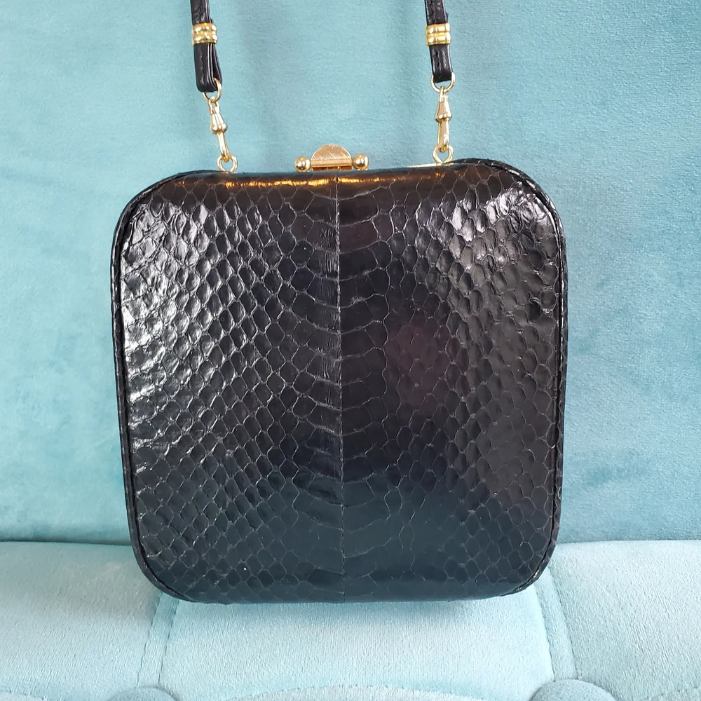 Rosato - Vintage - Genuine Snake Skin  - Shoulder Bag